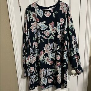 Cooper St Phantom Floral Dress Navy Blue Plus Size 18 P1